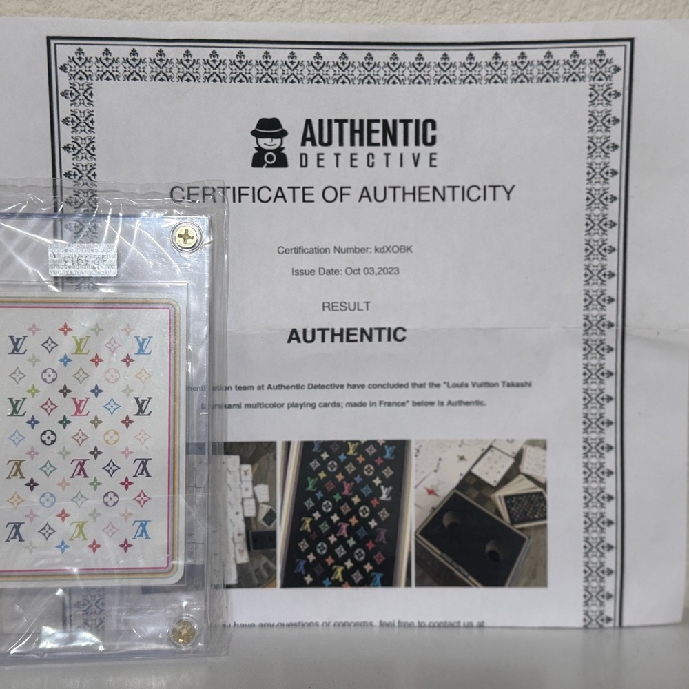 Louis Vuitton Multicolor Monogram Playing Cards